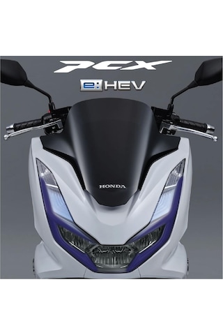 Honda Pcx Ön Far Kaşı Tasarımı Şeffaf Sticker Lacivert