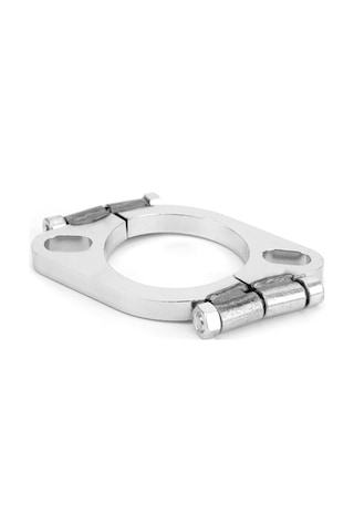 Wezone 2.5 İnç Çelik Exhaust Flange, Oval Bölünmüş Yama Parçası, Kaynak/kesme Gereksinimi Yok, Direkt Değişim