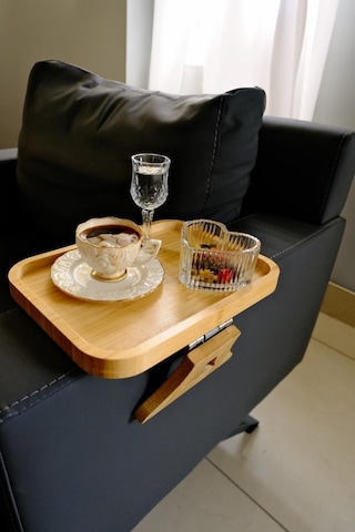 Digithome Bambu Katlanabilir Ayaklı Koltuk Kolu Keyif Servis Ve Sunum Tepsisi 27 Cm Kahverengi - Thn76075 C1-1-18