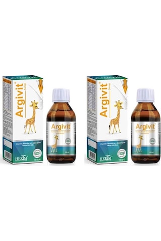 Argivit Arjinin İlaveli Multivitamin Şurup 2 x 150 ML
