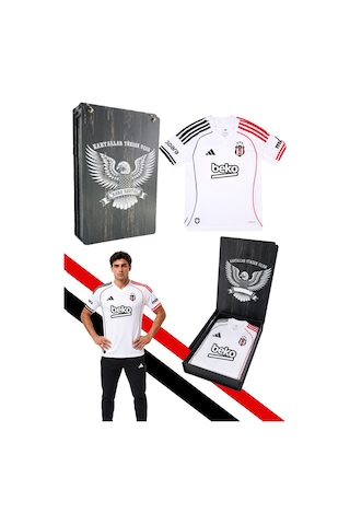 Lisanslı Adidas Beşiktaş Forma 25-26 Sezon Beyaz Forma Lazer Kutu Beyaz Lzr