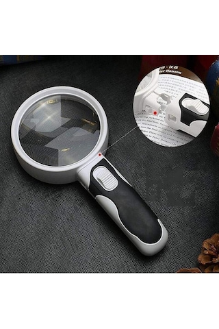 UpWay 20X Optik Büyüteç LED Işık Aydınlatma Çift Katmanlı 80mm Le