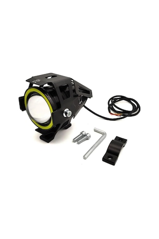 Motosiklet U7 Sis Farı Led Işık Uyumlu Mercekli Uzun Kısalı Çakarlı Model Elektrikli Scooter