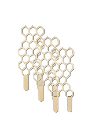 Neevoyu 3 Adet Ahşap Bitki Tırmanma Ayiği - Ev Bahçe Balkon Süs Bitkileri İçin Dayanıklı Destek Gereci