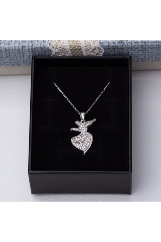 Semazen-mevlevi Model 925 Ayar Gümüş Kadın Kolye Gümüş