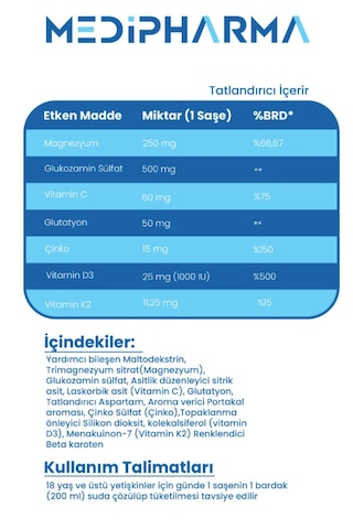 Medipharma Mp Combomix Kolajen Takviye Edici Gıda 90 Tablet + 90 Şase