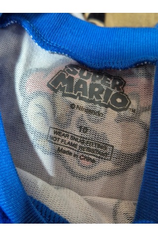Hasyılmaz Nintendo Süper Mario 2li Pijama Takımı 10 Yaş Mavi