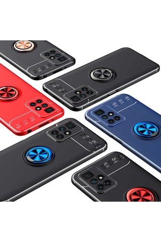 Xiaomi Redmi 10 Kilif Yüzüklü Magnetli Ravel Case 524146372