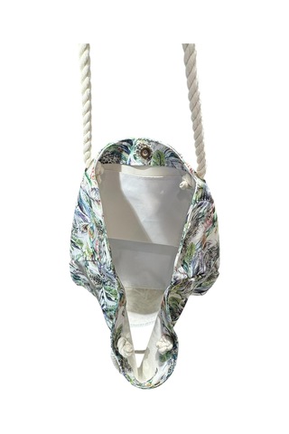 Monte Lui 1011 Plaj Çantası Yapraklı Desenli Çok Renkli