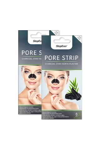 Charcoal Pore Strip Kömürlü Nokta Plasteri 2 X 6 Adet Sku: Smg8690010391216