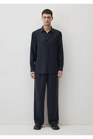 Mavi - Lacivert Tencel Gömlek 0211622-83884 Lacivert