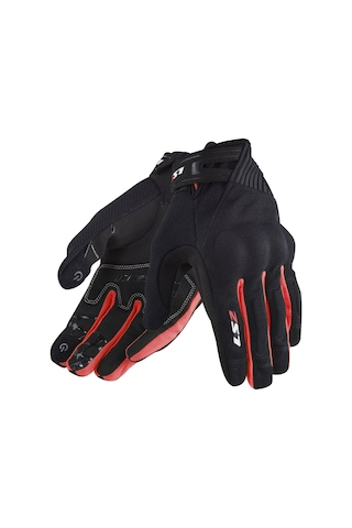 Ls2 Yazlık Eldiven Dart 2 Siyah Kırmızı