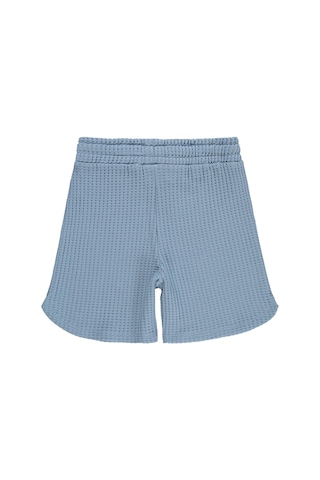 Civil Boys Basic Waffle 10-13 Yaş Şort - Mavi Açık İndigo