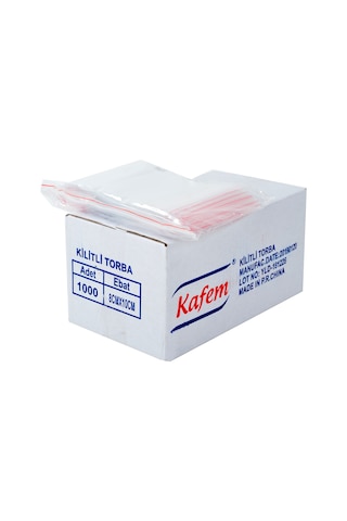 8 X 10 Cm Kilitli Poşet / Naylon Torba 1000 Adet - Kafem