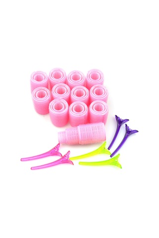 Vkemall "taşınabilir Saç Maşası Seti - 36 Adet Nylon Saç Kıvırıcı + 6 Kristal Klips İle Pratik Şekillendirme"