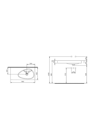 Bocchi Etna Etajerli Lavabo 90 Cm Mat Antrasit 1115-020-0126 Beyaz