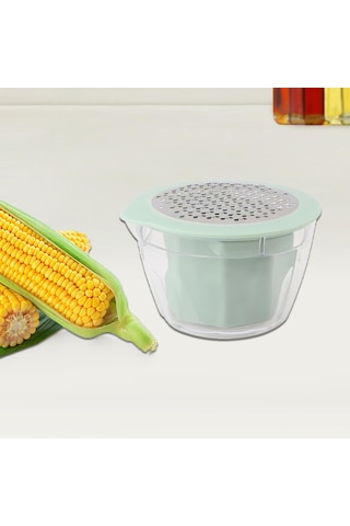 Suntek Mısır Soyma Aleti Ev Aileleri İçin Taşınabilir Mutfak Açık Yeşil