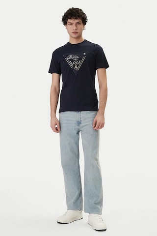 Guess M6gı11k2992 Cn Ss Triangle Hd Mu Erkek Tişört Lacivert