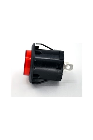 26mm Yaylı Plastik Buton Anahtar Kırmızı Power Logolu Işıksız