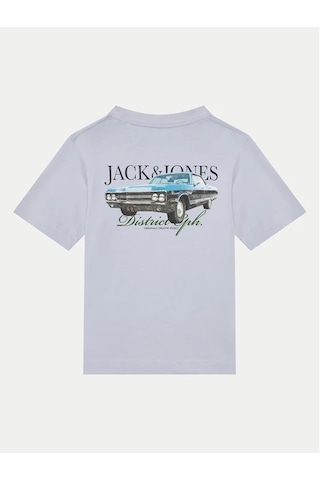 Jack & Jones Jack&jones Jorboston Photo Tee Erkek Çocuk T-shirt 12274897 Mavi