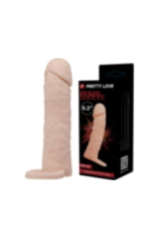 Lilitu Shop Pretty Love Sleeve 4 Cm Dolgulu Realistik Uzatmalı Penis Kılıfı