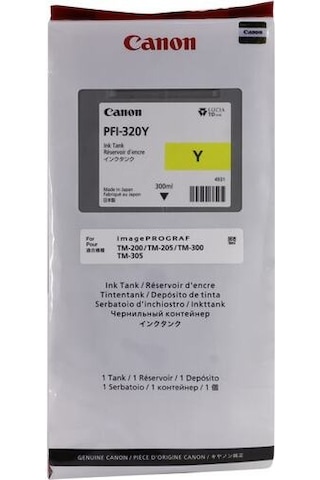 Canon Pfi-320Y Yellow Sarı Kartuş 300ml Canon Pfi-320Y Yellow Sarı Kartuş 300ml
