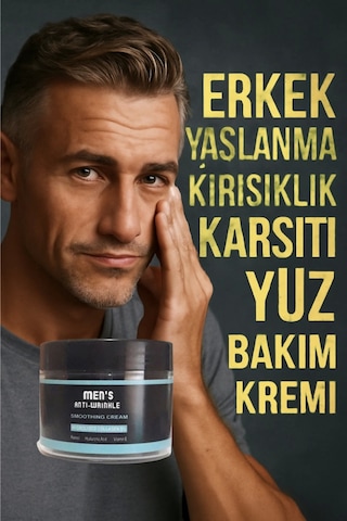 Süper Men's Anti-wrinkle Cream Erkek Yaşlanma Kırışıklık Karşıtı Yüz Bakım Kremi 100 Ml