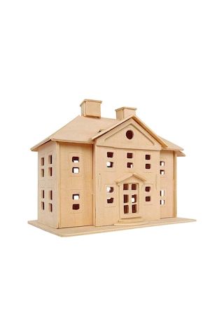 Ahşap Ev 3d Bulmaca Puzzle Yapboz 40 Parça - Fc334