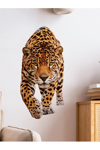 Sticker Store Leopard Kendinden Yapışkanlı Duvar Dekor Etiketleri 262269153 Siyah