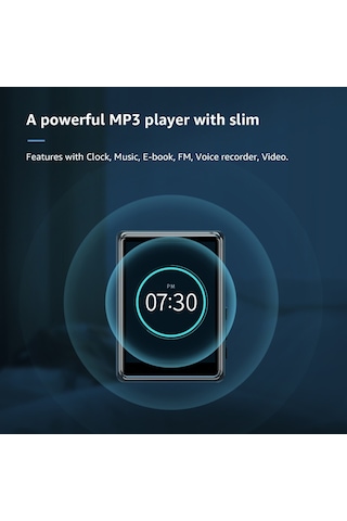 Vkemall Mp3 Çalar Mahdi M20 Taşınabilir Multimedya Oynatıcı Bt Mp3 Müzik Çalar 2.5 İnç Dokunmatik