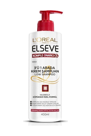 Elseve Komple Onarıcı 5 3'ü 1 Arada Krem Şampuan 400 ML