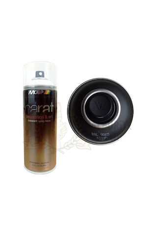 Motip Carat Mat Siyah Sprey Boya 400 ML - Ral9005