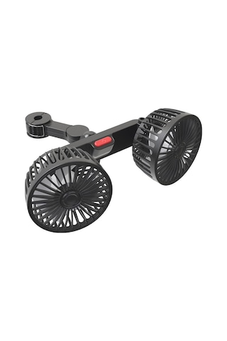Araba Koltuğu Cing Fan Usb Şarj Çift Kafa Fan Fan Derecesi Rotasyon Ventilasyon Fanı Off-road Araba Kamyonu Otobüs İçin Yaz Boyun Cer