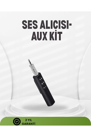 Kablosuz Ses Çözümü - 3.5mm Jaklı Bluetooth Müzik Alıcısı