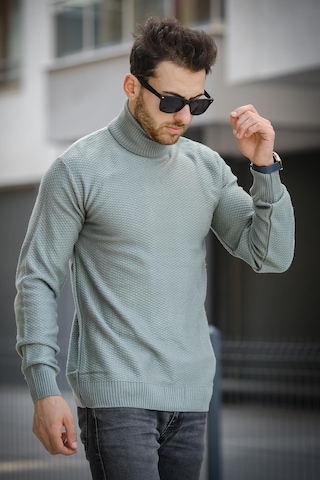 Oksit Seka 500 Slim Fit Petek Örgü Erkek Tam Balıkçı Kazak 001