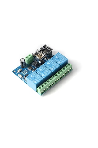 Esp8266 Esp-01 12v 4 Kanallı Wifi Röle Modülü - Akıllı Ev Uzaktan Kontrol Anahtarı