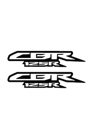Cbr 125r Yazı Motosiklet Sticker 2 Adet 15 X 5 Cm