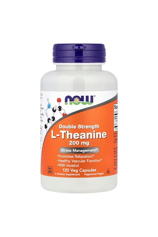 Now Foods Double Strength L-theanine With İnositol 120 Veg Capsules