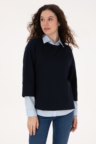 U.S. Polo Assn. Kadın Lacivert Bisiklet Yaka Sweatshirt 50307782-VR033
