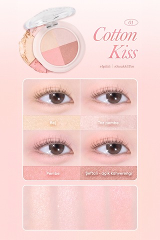 Dasıque Multi Quad Shadow 01 Cotton Kiss
