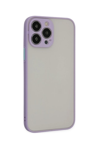 Newface Apple iPhone Uyumlu 14 Pro Max Kılıf Montreal Silikon Kapak Semeglbl - 53 - Mor