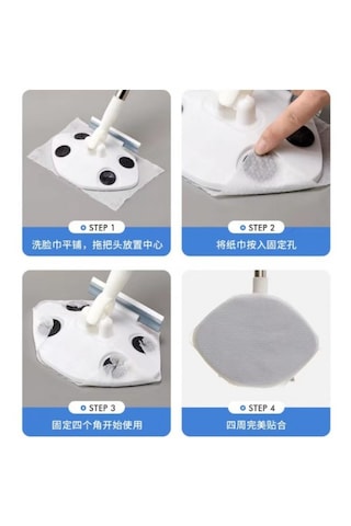 Islak Mendil Uyumlu Pratik Çek Çekli Mop Ev Temizliği Uyumlu