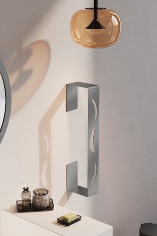 Paslanmaz Çelik Yapışkanlı Havlu Düzenleyici-inox Satine Seçenekli Modern Havluluk Gri