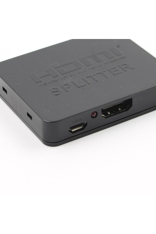 Homyl Splitter 1 In 2 Out 4k 3d Sinyal Amplifikatörü Siyah
