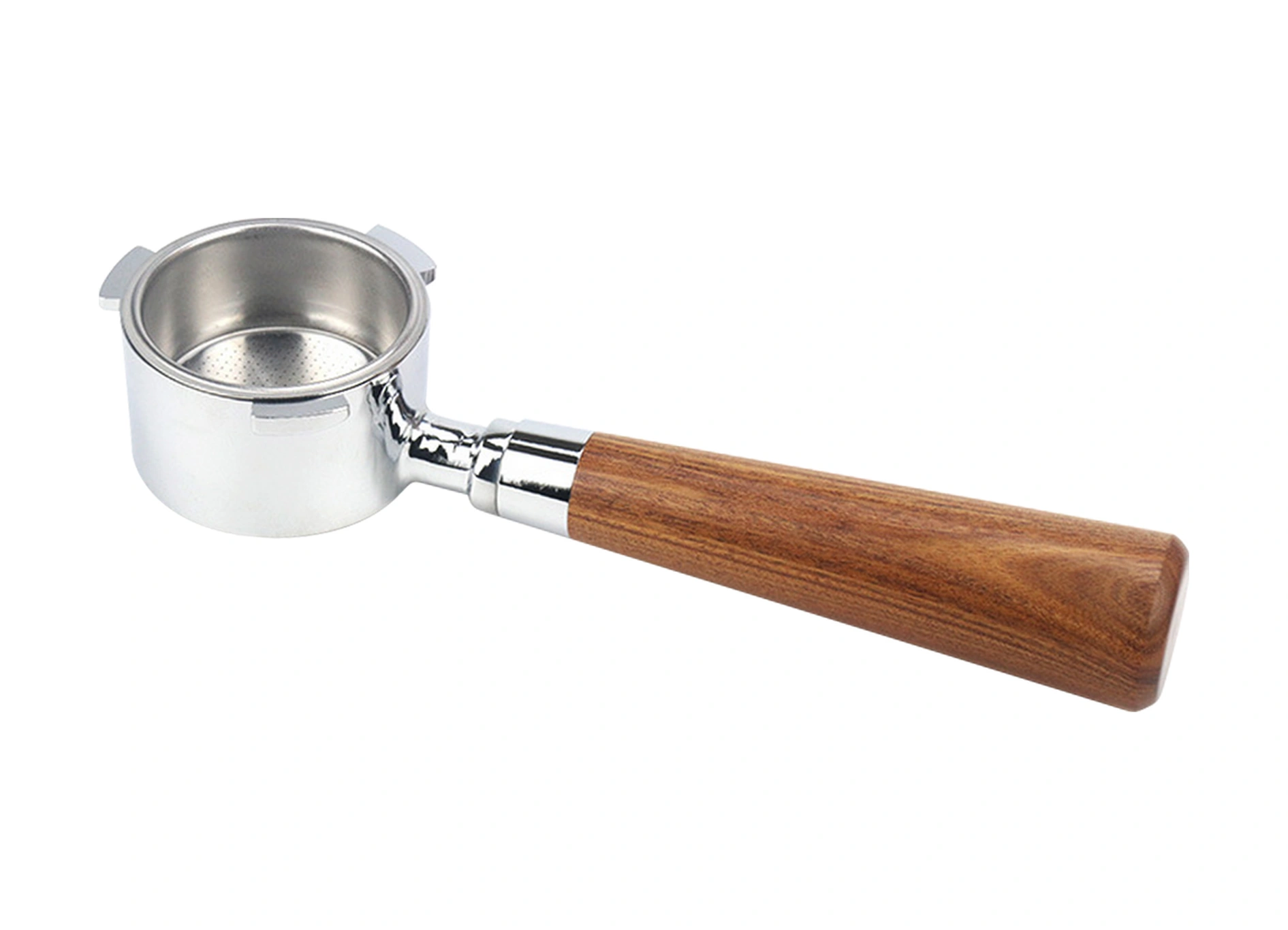 Geeksen Zinc Alloy + Ahşap 51mm 3 Kulaklı Filtreli Kahve Portafilter, Profesyonel Kahve Ekstraksiyonu İçin Dikey Tip B1 Kırmızı Akçaağaç Diğer