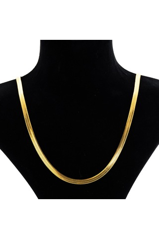 Biem İtalyan Zincir Model Çelik Kolye Gold/gümüş