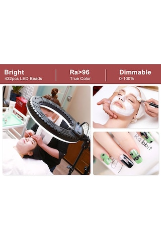 Jinbei Lr-480C Led Ring Light(18 Inc 480Led)+L-180 Işık Stand Kit