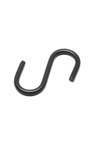 S Kanca Demiri Antrasit Askı Kancası 5 Adet Antrasit