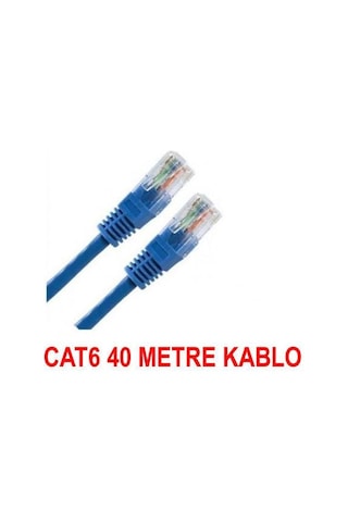 Alfais 4219 Cat6 İnternet Ethernet Rj45 Lan Kablosu 40 Metre