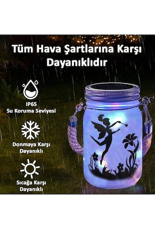 Greentech Güneş Enerjili Dekoratif LED Fener / Askılı Bahçe Feneri / Bahçe Dekorasyon Feneri / GT-SL27